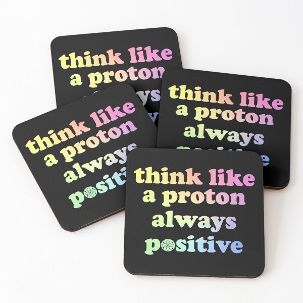 Item preview, Womens Think Like A Proton Always Positive Funny Gift designed and sold by ScienceCorner.