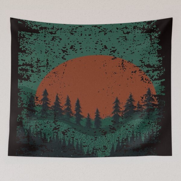 Item preview, Aged Vintage Outdoor Nature Sunset graphic designed and sold by BlueLineLAX.