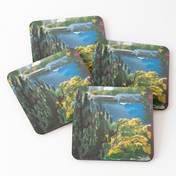 Item preview, Lake Union, Seattle - Acrylic Painting designed and sold by emoeba.