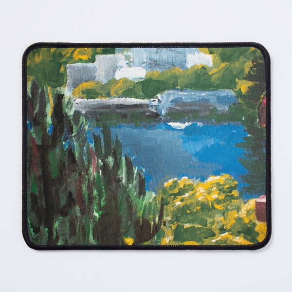 Item preview, Lake Union, Seattle - Acrylic Painting designed and sold by emoeba.