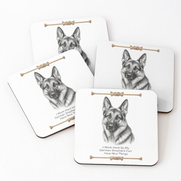 Item preview, German Shepherd Funny Dog I Work Hard so My German Shepherd Can Have Nice Things designed and sold by FunkyFunGifts4U.
