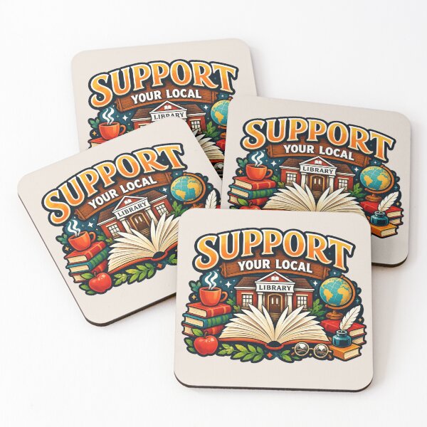 Item preview, Support Your Local Library designed and sold by Myra365Art.