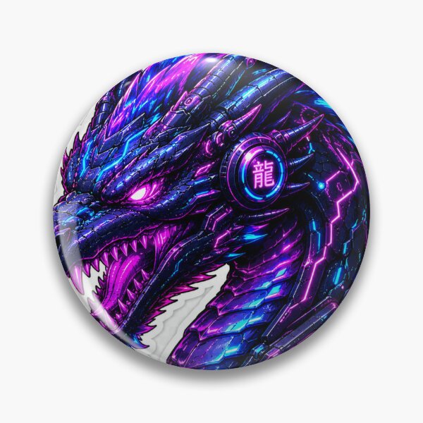Item preview, Cyberpunk Neon Dragon Sticker | Futuristic Mecha Dragon | Synthwave Sci-Fi Vinyl Decal designed and sold by inkhive13.