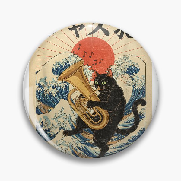 Item preview, Funny Cat Playing Tuba for Jazz Musician Tubist T-Shirt designed and sold by Aru Pxle.