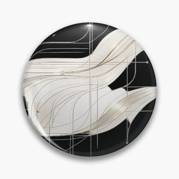 Item preview, Echo Circuits | Luxury Futuristic Line Art Wall Print designed and sold by rigelcreation.