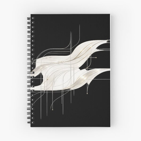 Item preview, Echo Circuits | Luxury Futuristic Line Art Wall Print designed and sold by rigelcreation.