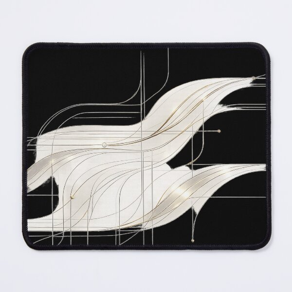 Item preview, Echo Circuits | Luxury Futuristic Line Art Wall Print designed and sold by rigelcreation.