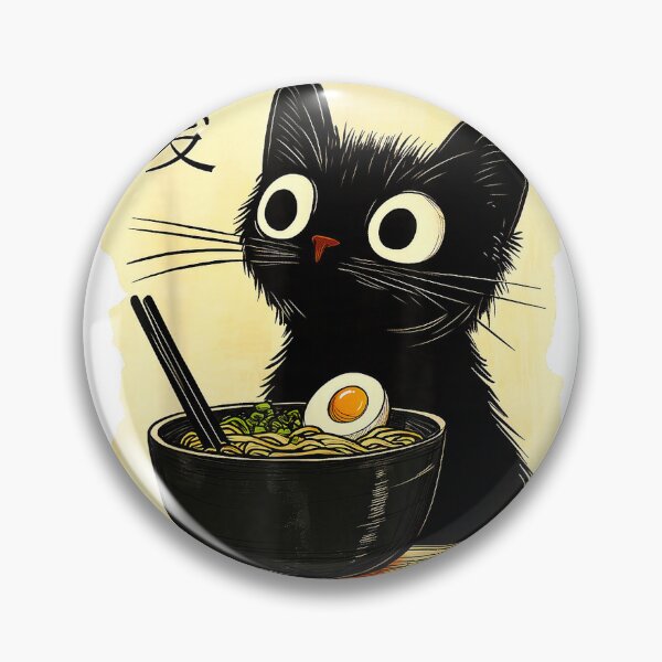 Item preview, Funny Cat Ramen Graphic Tee Japanese Kawaii Anime Cat T-Shirt designed and sold by Cafe18.