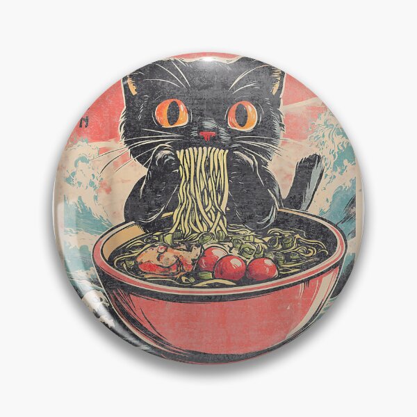 Item preview, Funny Cat Ramen T-Shirt Japanese Kawaii Anime Graphic Tees for Men Women designed and sold by igwaifus.