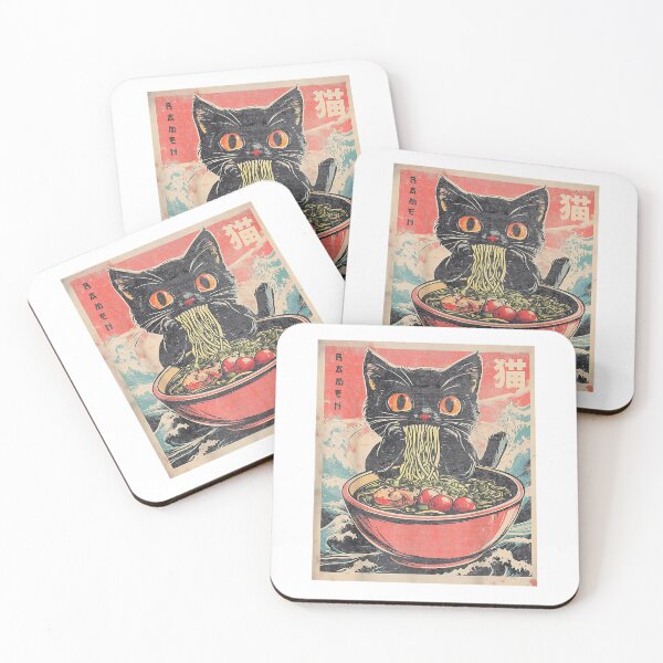 Item preview, Funny Cat Ramen T-Shirt Japanese Kawaii Anime Graphic Tees for Men Women designed and sold by igwaifus.