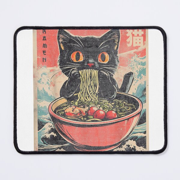 Item preview, Funny Cat Ramen T-Shirt Japanese Kawaii Anime Graphic Tees for Men Women designed and sold by igwaifus.