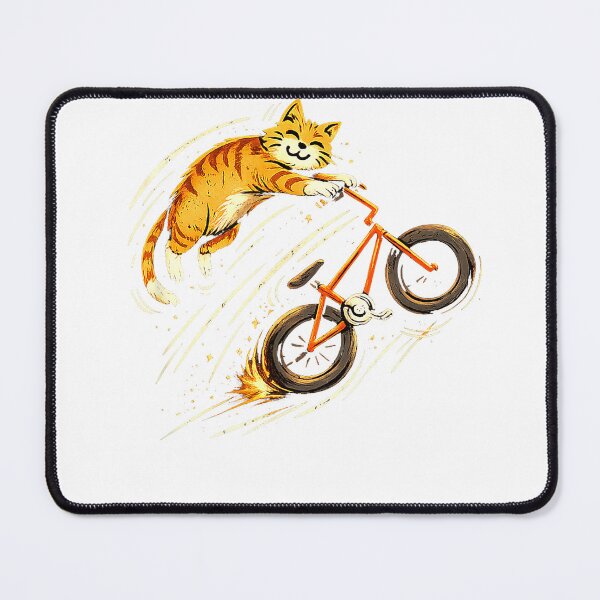 Item preview, Funny Cat Riding Bicycle Graphic Outfit for Cat Lover T-Shirt designed and sold by ShadowPlace.