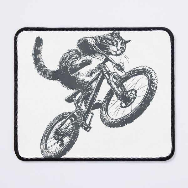 Item preview, Funny Cat Riding Bicycle Kitten Mountain Bike Men Women T-Shirt designed and sold by JankoZED.