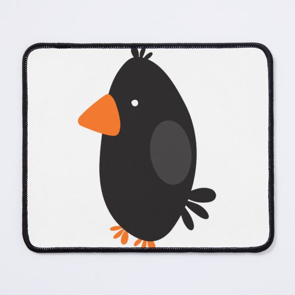 Item preview, Black Bird Cute Minimalist Kawaii Crow Illustration designed and sold by GumiiPop.