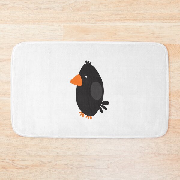 Item preview, Black Bird Cute Minimalist Kawaii Crow Illustration designed and sold by GumiiPop.
