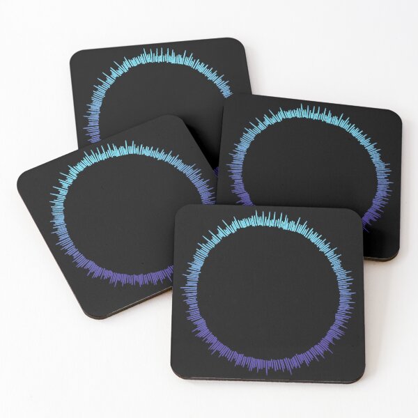 Item preview, Neon Blue and Purple Audio Wave Circle designed and sold by ubborn.