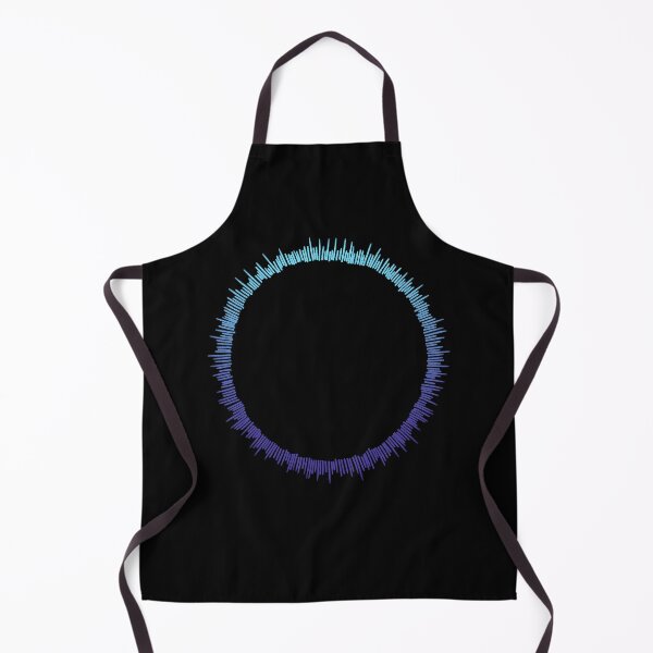 Item preview, Neon Blue and Purple Audio Wave Circle designed and sold by ubborn.