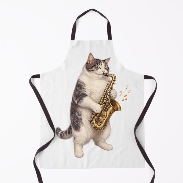 Item preview, Funny Cats Saxophone Jazz Sax Musician Saxophonist Men Women T-Shirt designed and sold by SanaiConnel.