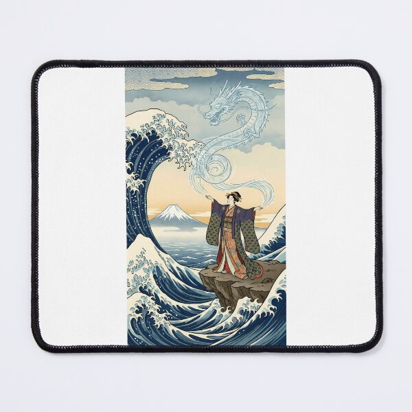 Item preview, The Great Wave Princess: Summoning the Water Dragon designed and sold by TokyoUkiyoHouse.