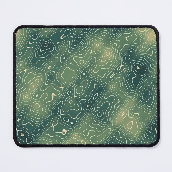 Item preview, Green Topographic Contour designed and sold by Syzygy Designs.