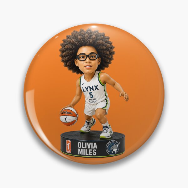 Aperçu de l'œuvre Olivia Miles Minnesota Lynx WNBA Bobblehead Sticker créée et vendue par CoachEkong.