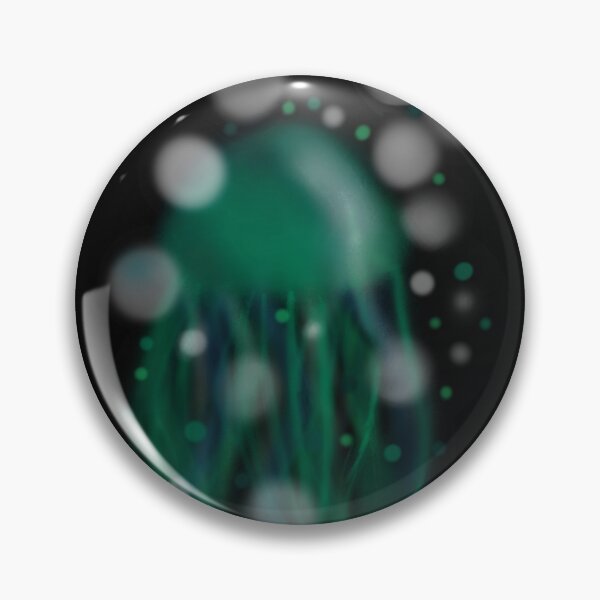 Item preview, Blue Green Jellyfish designed and sold by Medusa's Revenge Art.