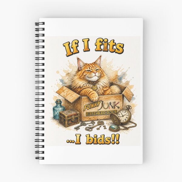 Item preview, Cat Humor - If I Fits...I Bids from Funky Junk Auctions designed and sold by FunkyFunGifts4U.