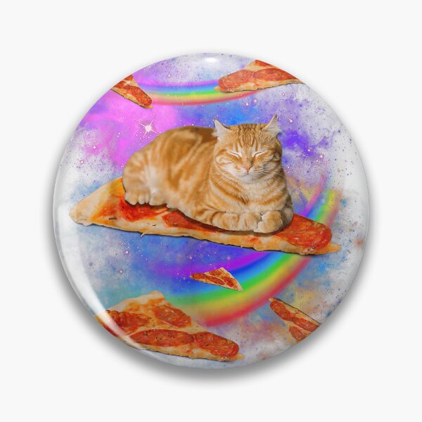 Item preview, Funny Galaxy Cat in Space, Cat Riding Pizza T-Shirt designed and sold by Magoya Store ⭐⭐⭐⭐⭐.