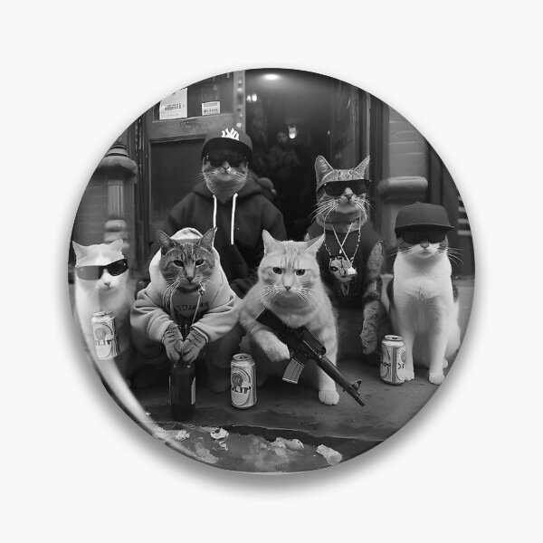 Item preview, Funny Gangster Cats Street Design T-Shirt designed and sold by NFTaletellers.