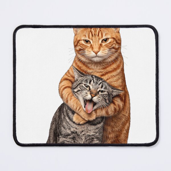 Item preview, Funny Hugging Cats Meme Orange Cat Tight Embrace Men Women T-Shirt designed and sold by JJLetterDesigns.
