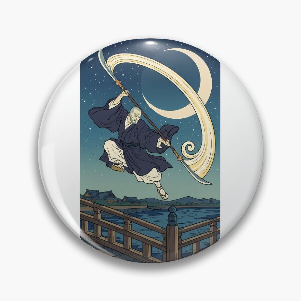 Item preview, Warrior Monk Moon Slash: The Naginata Lea designed and sold by TokyoUkiyoHouse.
