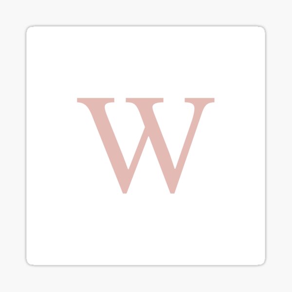 Artikel-Vorschau von Weiß Basic Rose Gold Monogramm W, designt und verkauft von rewstudio.