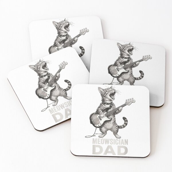 Item preview, Funny Jazz Musician Cat Playing Guitar Dad Guitarist Graphic T-Shirt designed and sold by DArtfulStudio.