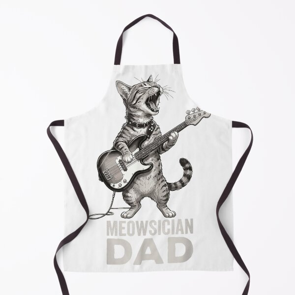 Item preview, Funny Jazz Musician Cat Playing Guitar Dad Guitarist Graphic T-Shirt designed and sold by DArtfulStudio.