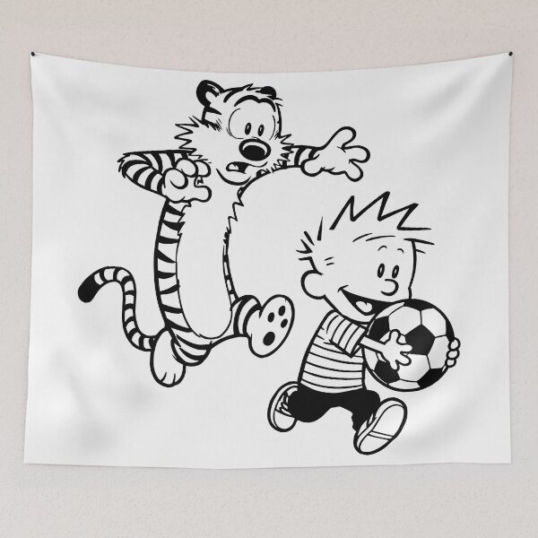 Item preview, Calvin and Hobbes Soccer Funny designed and sold by DamianRoy88.