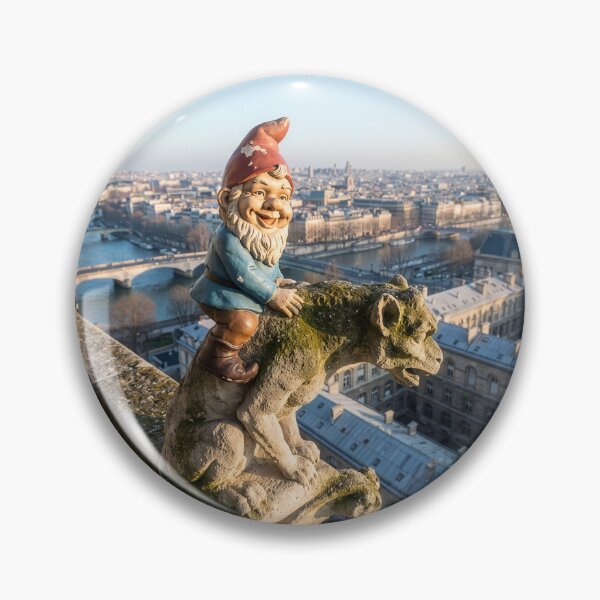 Item preview, Garden Gnome Visits Notre Dame designed and sold by Tridentulus.