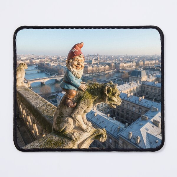 Item preview, Garden Gnome Visits Notre Dame designed and sold by Tridentulus.