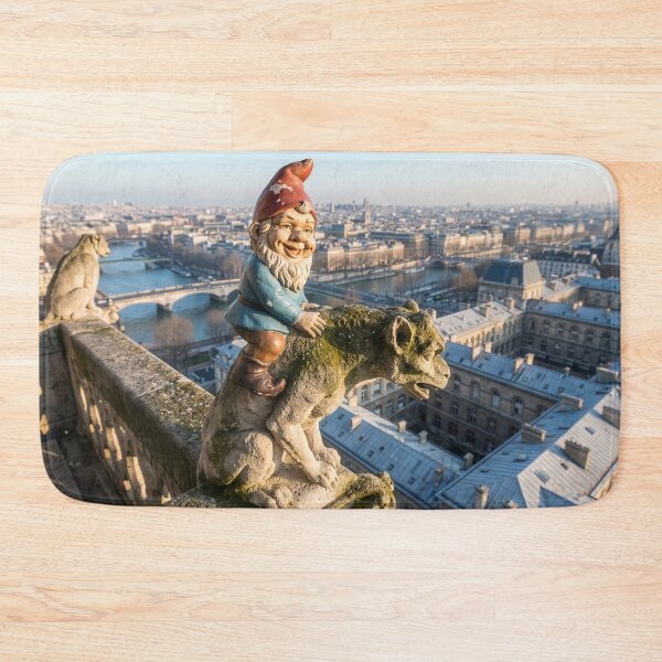Item preview, Garden Gnome Visits Notre Dame designed and sold by Tridentulus.