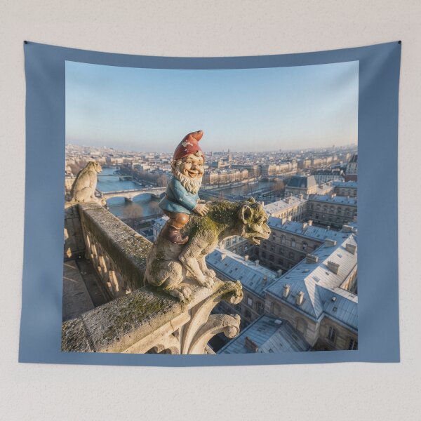 Item preview, Garden Gnome Visits Notre Dame designed and sold by Tridentulus.