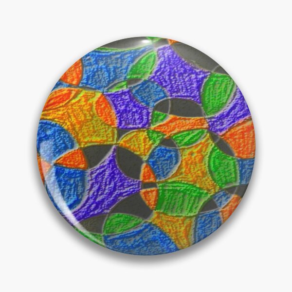 Item preview, circles at play fluorescence colorful geometric design designed and sold by SmashingDeals.