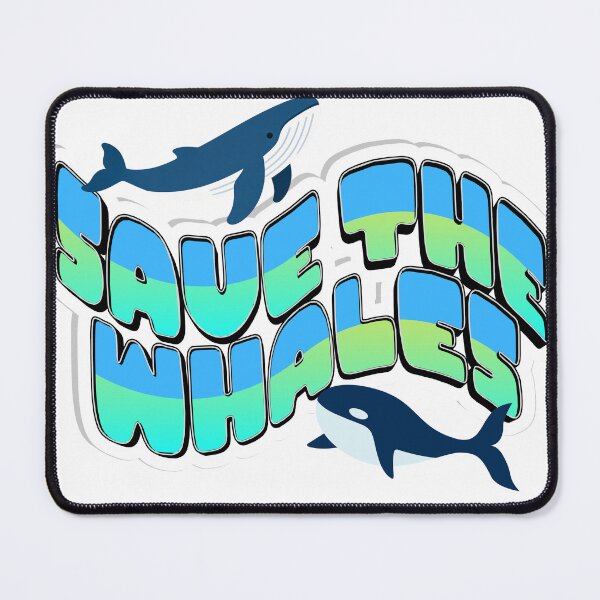 Item preview, Save The Whales Groovy designed and sold by WonderlandAlley.