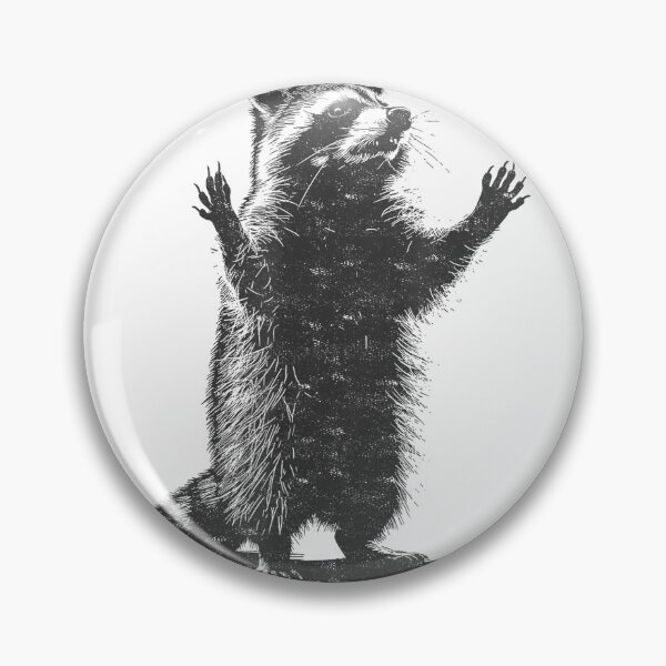 Item preview, Funny Street Cat Vintage Support Local Street Cats Raccoon T-Shirt designed and sold by Badriiiii.