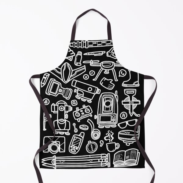 Item preview, SURVEYING HAND DRAWN DOODLE PATTERN (white) designed and sold by AZMTH.