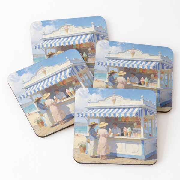 Item preview, Sweet Summer at the Seaside Ice Cream Stand designed and sold by BlareBlare.