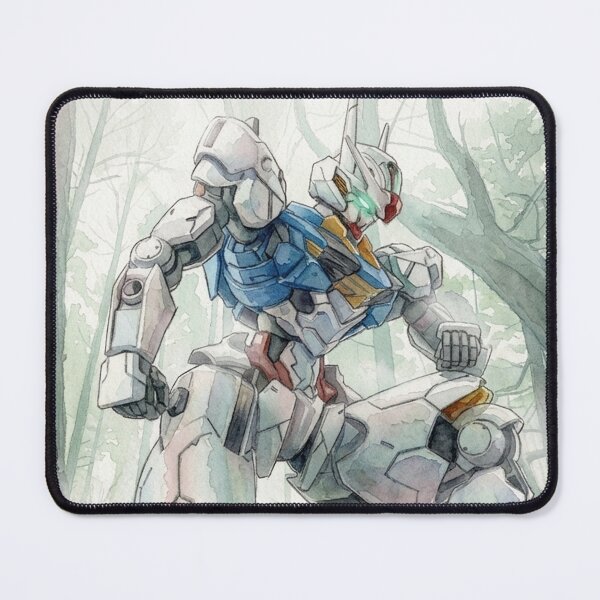 Item preview, Aerial Gundam The Witch from Mercury watercolour illustration designed and sold by sabartgunpla.