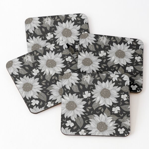 Item preview, Grayscale Sunflower designed and sold by RiverLeigh.