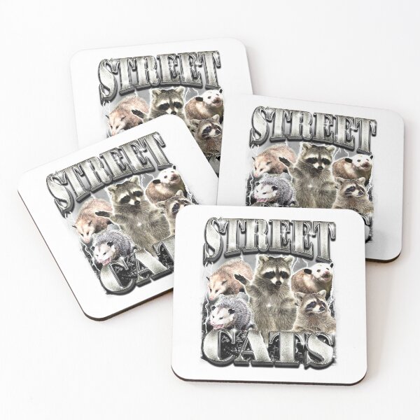 Item preview, Funny Street Cats Raccoon Possum Vintage Bootleg Rap Style T-Shirt designed and sold by kevincuellar.