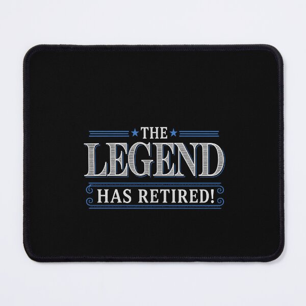 Item preview, The Legend Has Retired Vintage Retirement Celebration Typography Design designed and sold by msaloyach.