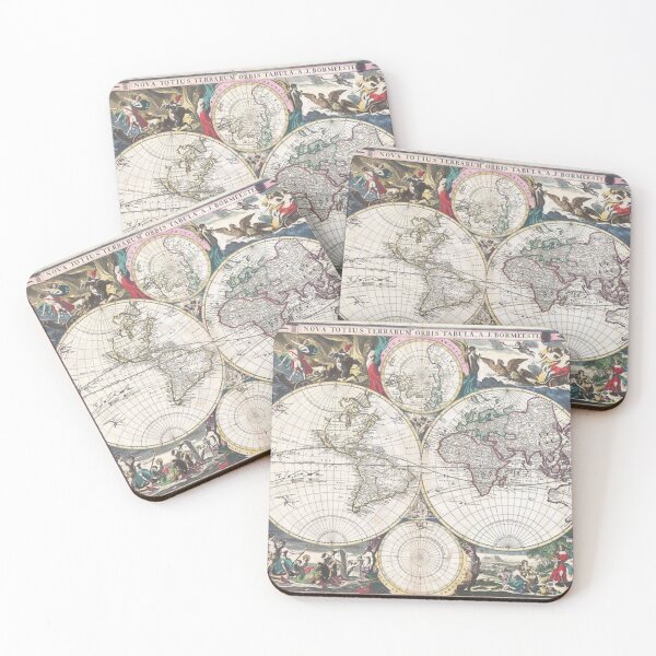 Item preview, A New Map of the Whole World designed and sold by FIREDesignsPOD.