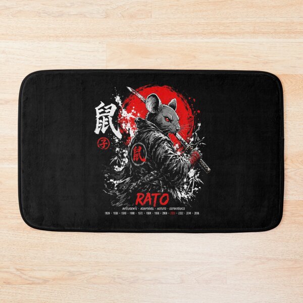 Item preview, Chinese Zodiac Rat Samurai Warrior | Japanese Tattoo Streetwear Graphic  Description designed and sold by kzadoxico.